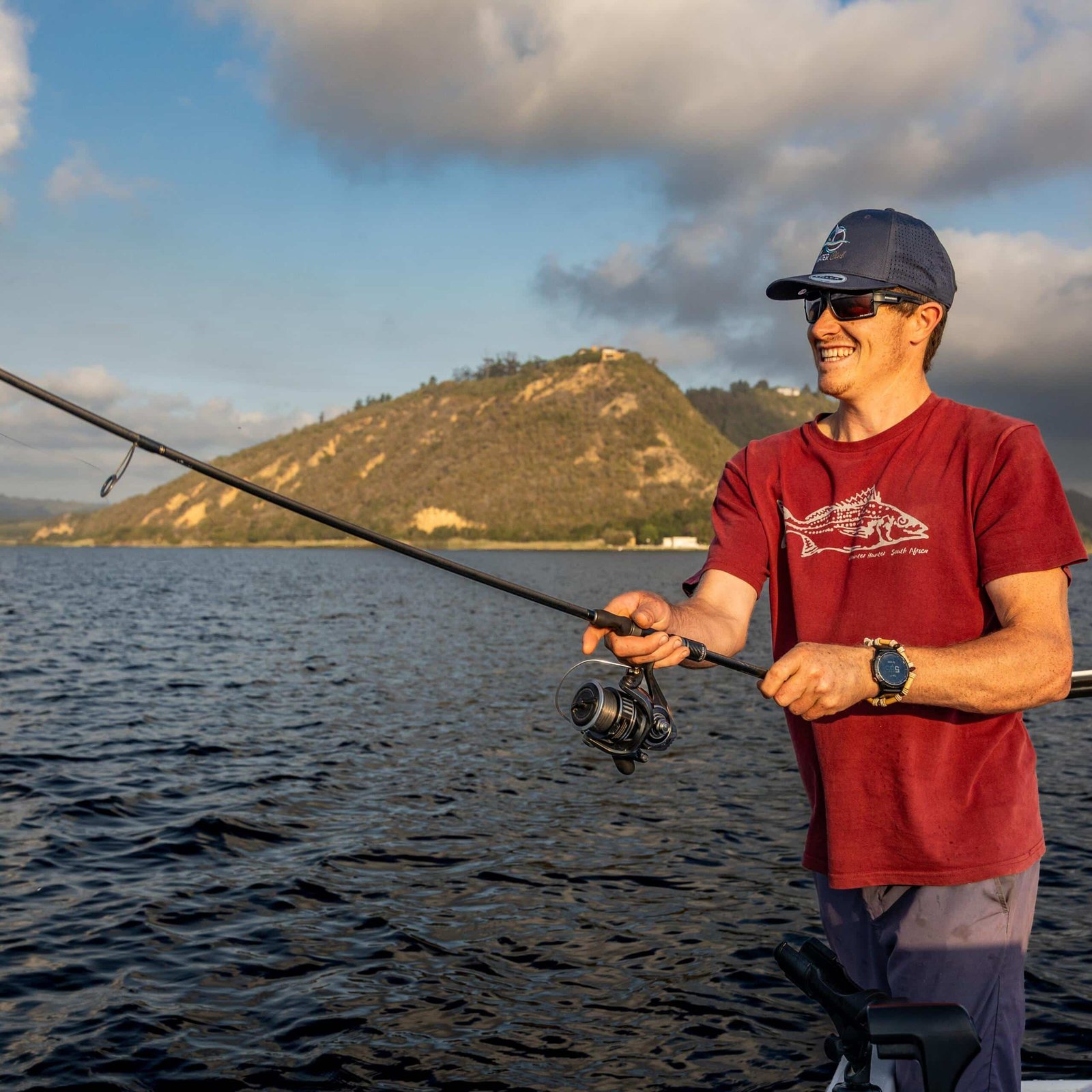 Angler targeting trophy Garrick on the Swartvlei estuary